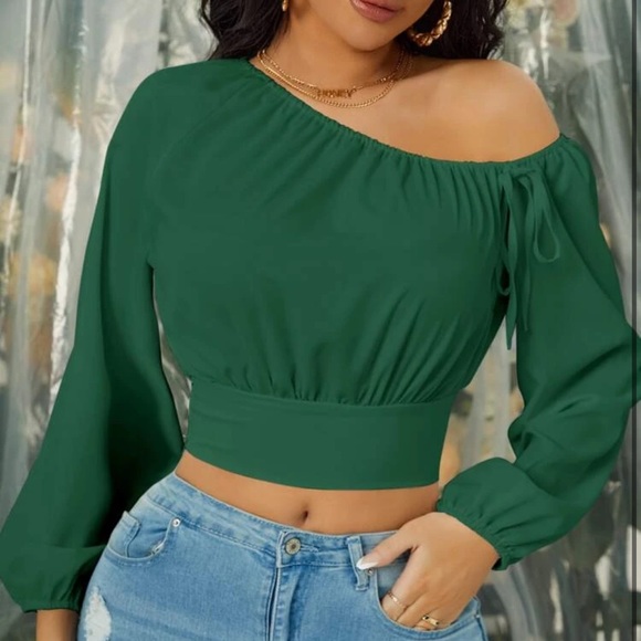 SHEIN Tops - Asymmetrical Blouse